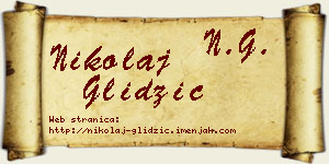 Nikolaj Glidžić vizit kartica